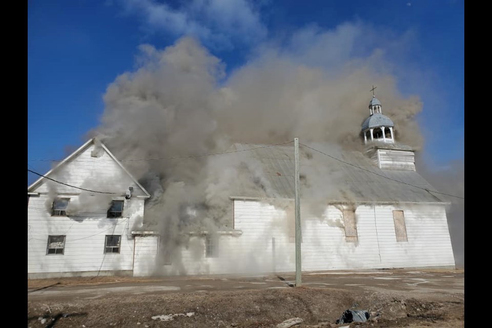 A fire happened at the historic St. Francis Xavier Church in Attawapiskat Wednesday, April 21.