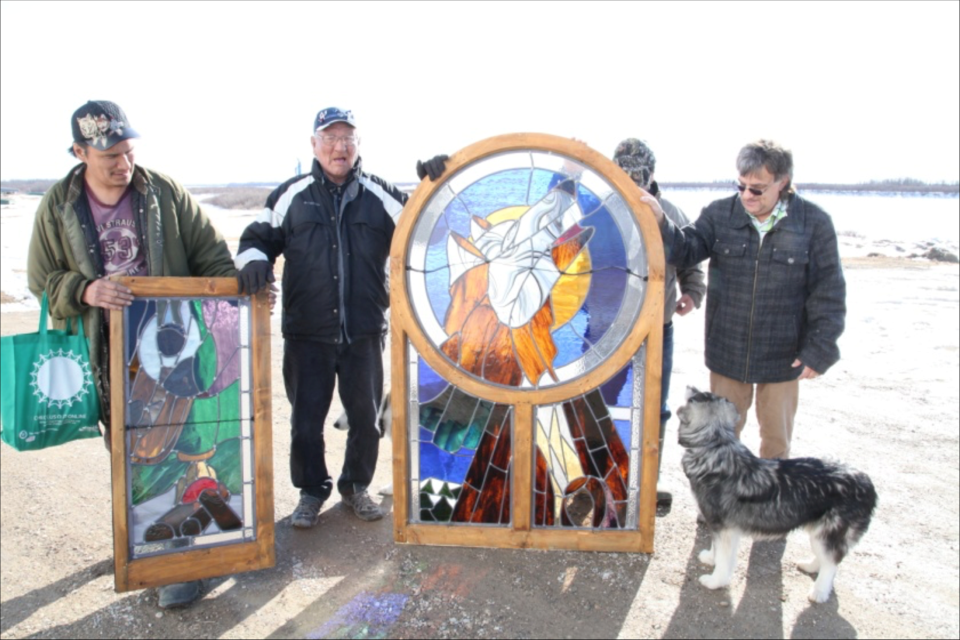 Six stained glass windows for the Attawapiskat Catholic church were created with the help of the community.