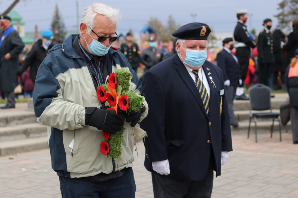 The 2021 Remembrance Day ceremony in Timmins took place at Hollinger Park.