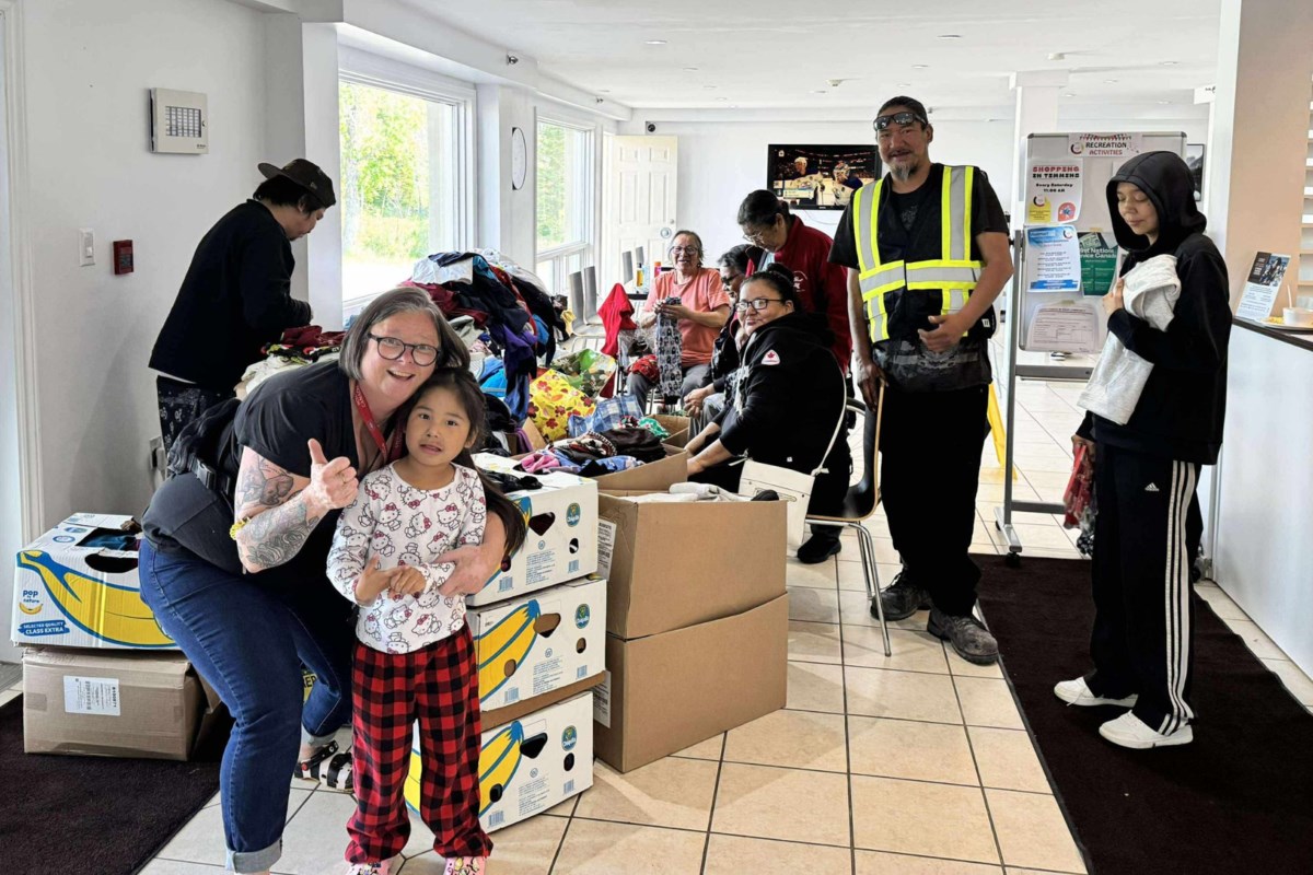 The Kapuskasing Food Bank delivered over 500 pounds of clothes to people who fled their Northern Ontario homes