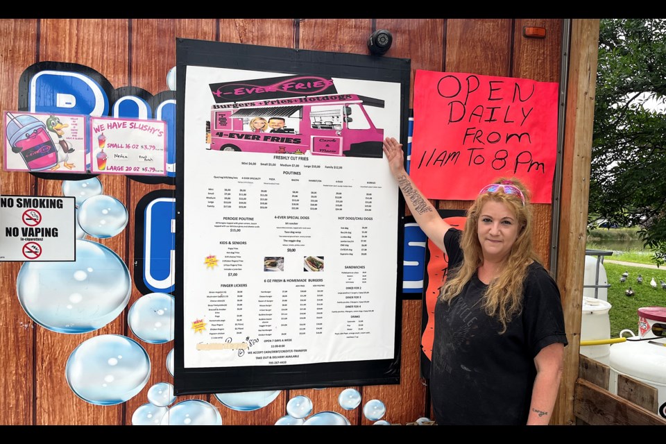 Carole Beaulieu owns Bubbles Fries with her husband, Mario. They have run the popular chip stand, located at Gillies Lake in Timmins, for three years.