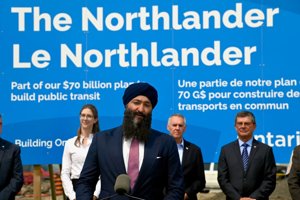 Minister of Transportation Prabmeet Sarkaria gives an update on the return of the Ontario Northlander passenger service.