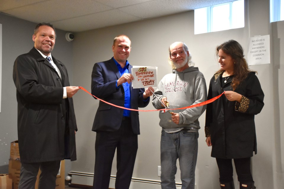 The ribbon was officially cut for Living Space on Cedar Street North in Timmins today. The unique hub features an emergency shelter, service space, and transitional apartments. Maija Hoggett/TimminsToday