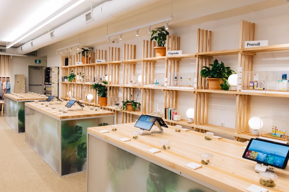The inside of the Hobo Recreational Cannabis Store in Ottawa. Timmins' first legal pot shop is under the Hobo brand and opened its doors today. Supplied photo