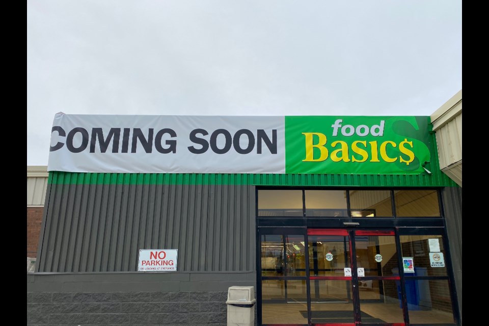 The new Food Basics at the Porcupine Mall is scheduled to open before the holiday season.