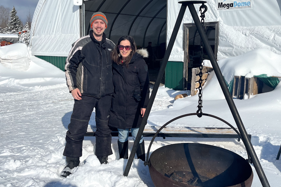 Marcel and Karine Forget are the owners of Rubber Boot Farm in Timmins. But farming wasn’t their original fields.