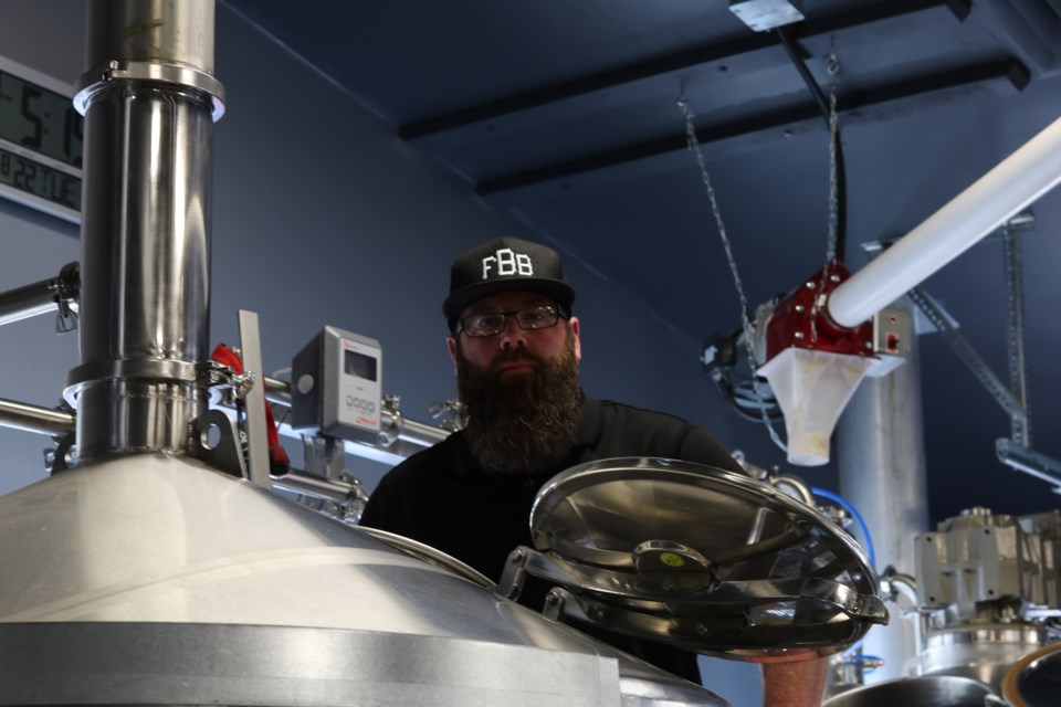 Full Beard Brewing founder Jonathan St. Pierre has had a hectic year, but says the hard work is paying off. Andrew Autio for TimminsToday 