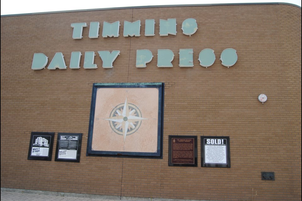 The Timmins Daily Press building will continue to house the newspaper operations until the building is sold according to Craig Bernard, V.P. Postmedia. Photo by Frank Giorno Timminstoday.com