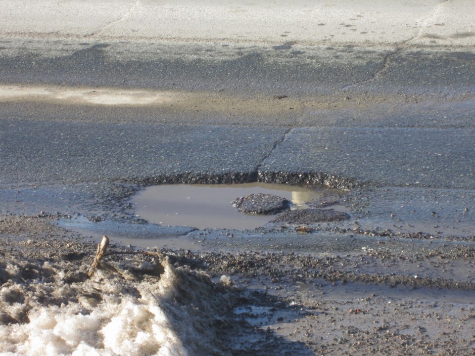 Pothole on Algonquin