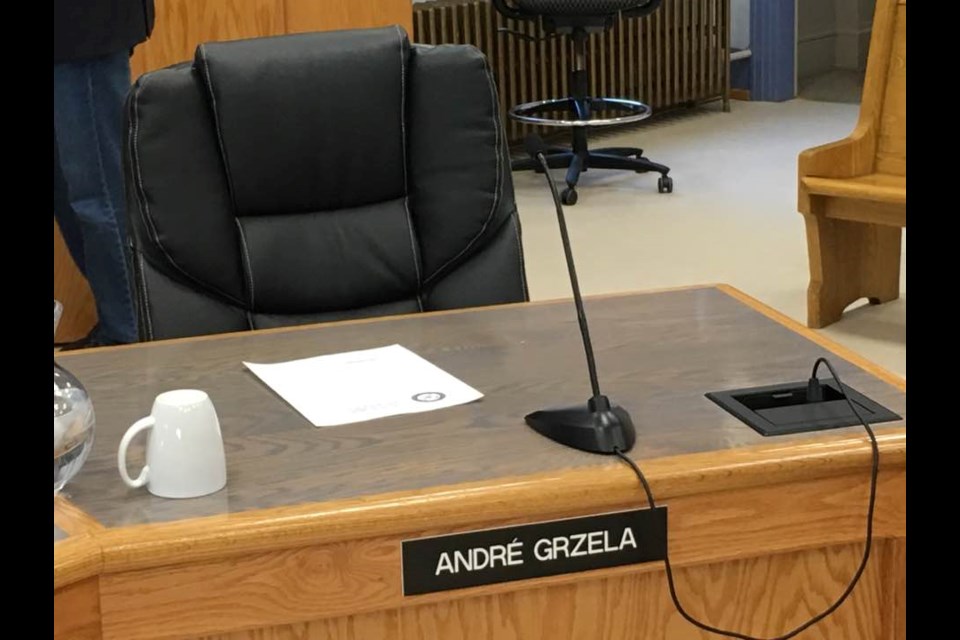 Councillor Andre Grzela's replacement will be officially named early in the new year. Andrew Autio for TimminsToday