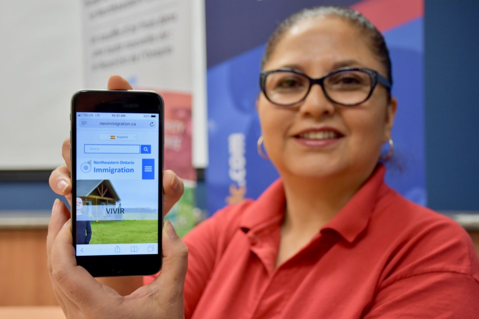 Rita Loza spent three months researching the area before moving to Timmins. Today all that information is available in seven languages on the Northeastern Ontario Immigration Portal. Maija Hoggett/TimminsToday 