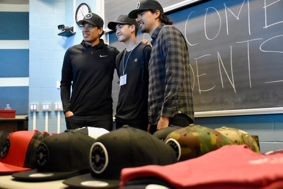 Jordan and Brandon Nolan were the keynote speakers at the DSBONE's First Nation, Metis and Inuit Student Leadership Forum at Northern College. Maija Hoggett/TimminsToday