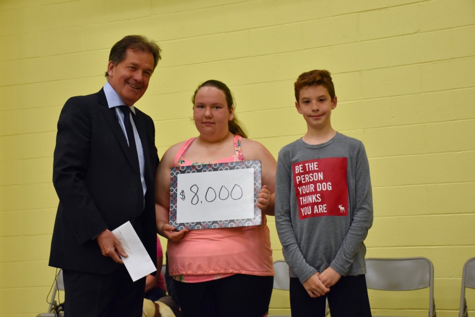 The Grade 6 class at Centennial Public School in Timmins raised $8,000 for a wheelchair accessible swing. Maija Hoggett/TimminsToday