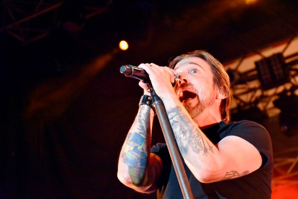 Headliner Billy Talent staged a high-energy show at the third annual Rock on the River music festival in Timmins. Maija Hoggett