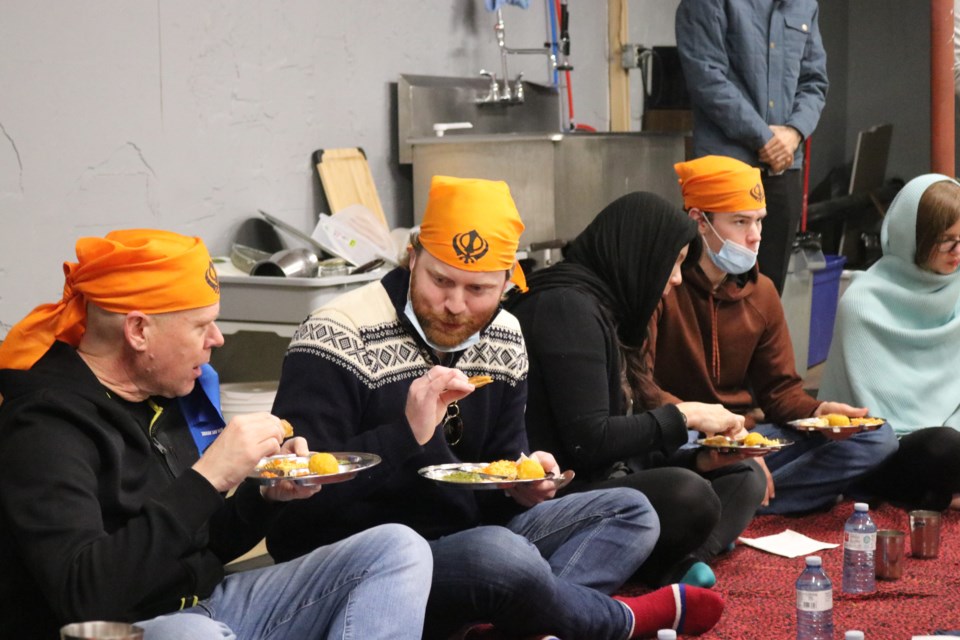 Guests were served chai and snacks at the Sikh temple's grand opening in Timmins Jan. 28.