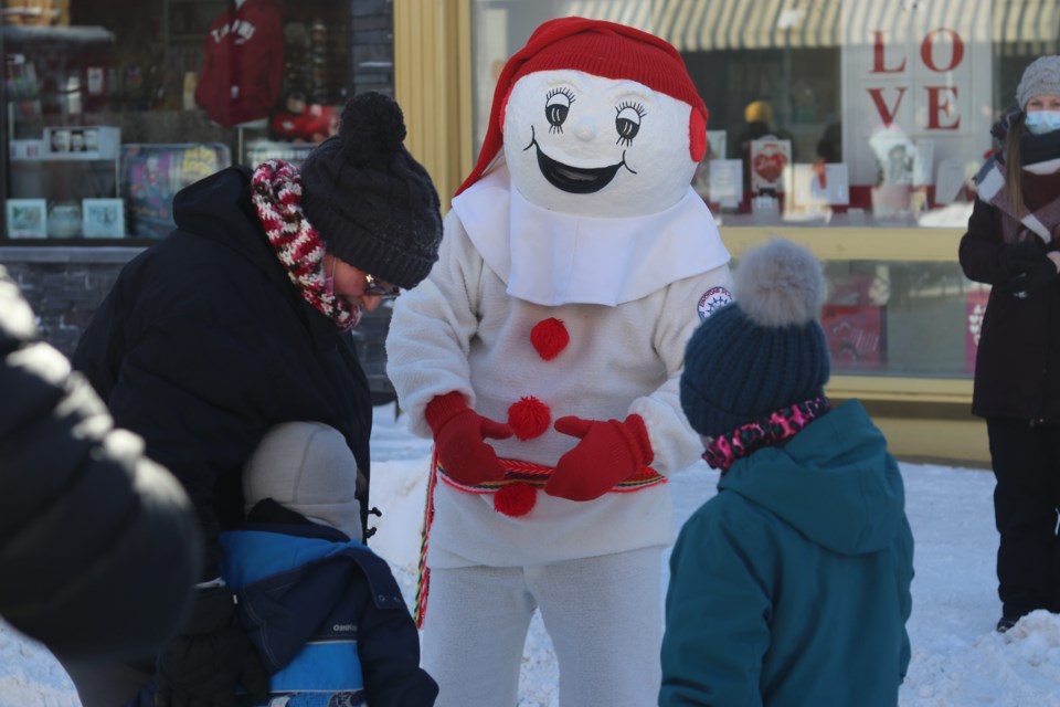 Bonhomme Carnaval made an appearance during the carnival held Feb. 12.