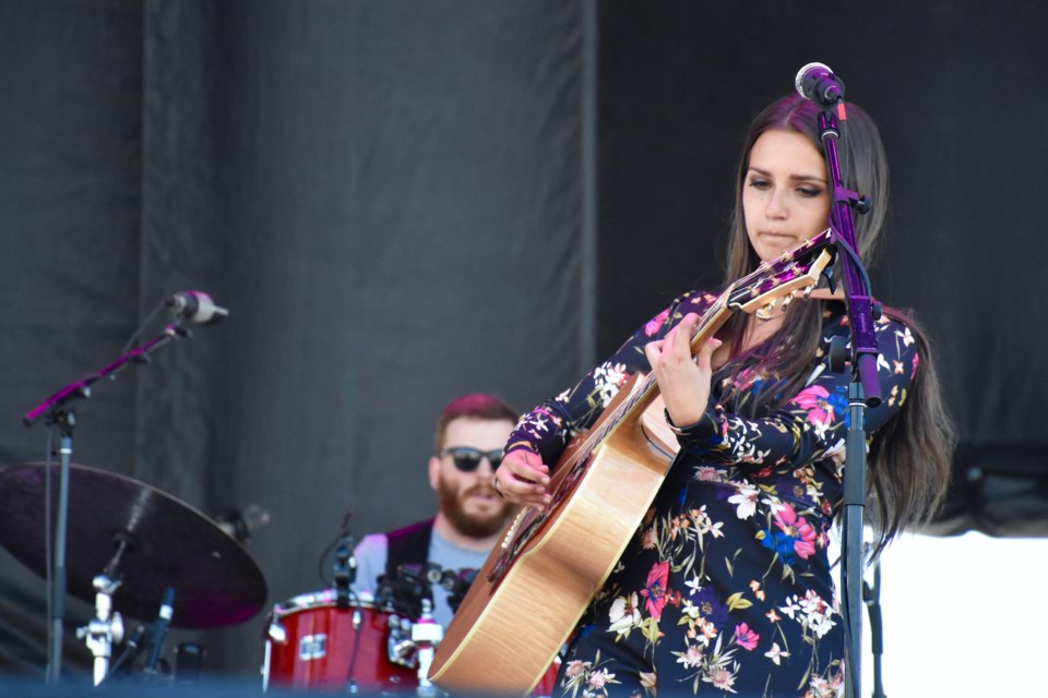 Timmins' own Celeste Levis performs on the first day of the 2018 Stars and Thunder music festival. Maija Hoggett/TimminsToday