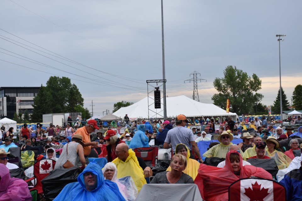 The sixth day of Stars and Thunder brought rain for the festival-goers. Maija Hoggett/TimminsToday