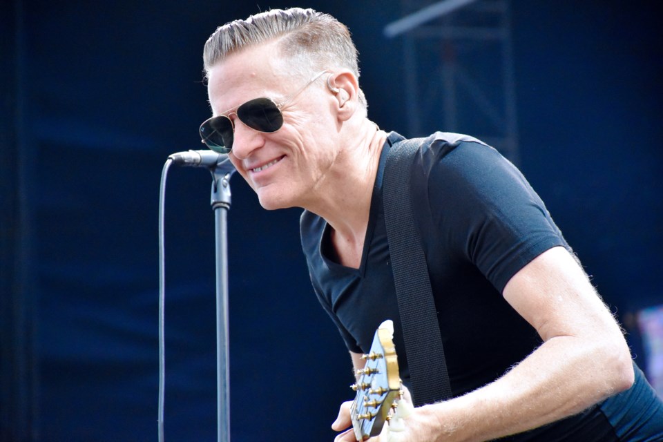 Canadian rocker Bryan Adams played all of the hits the crowd wanted to hear at the 2018 Stars and Thunder music festival. Maija Hoggett/TimminsToday