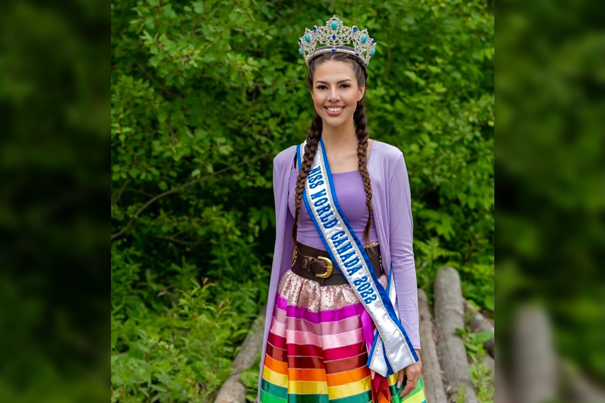 Miss World Canada's hidden talent? Sewing ribbon skirts - Innisfil News