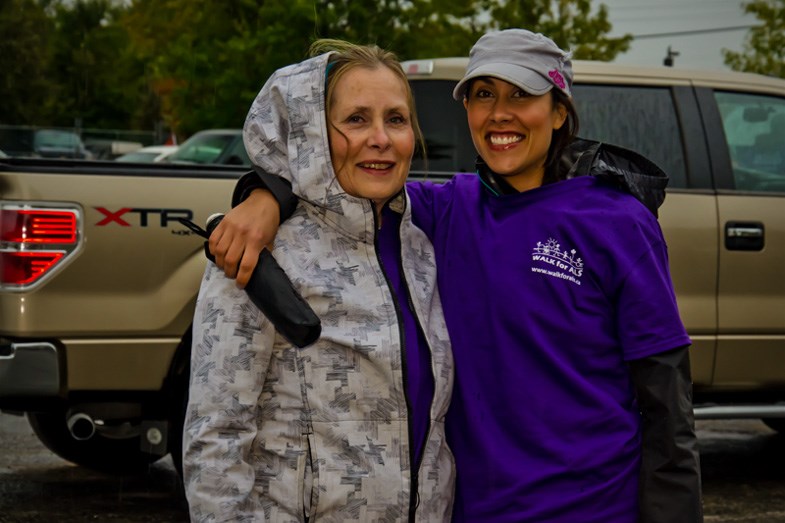 Not even the cold and rain can keep walkers like Diane Barnes and Kelly Martin from showing their support for ALS Canada by participating in this year’s ALS Walk at Gillies Lake.