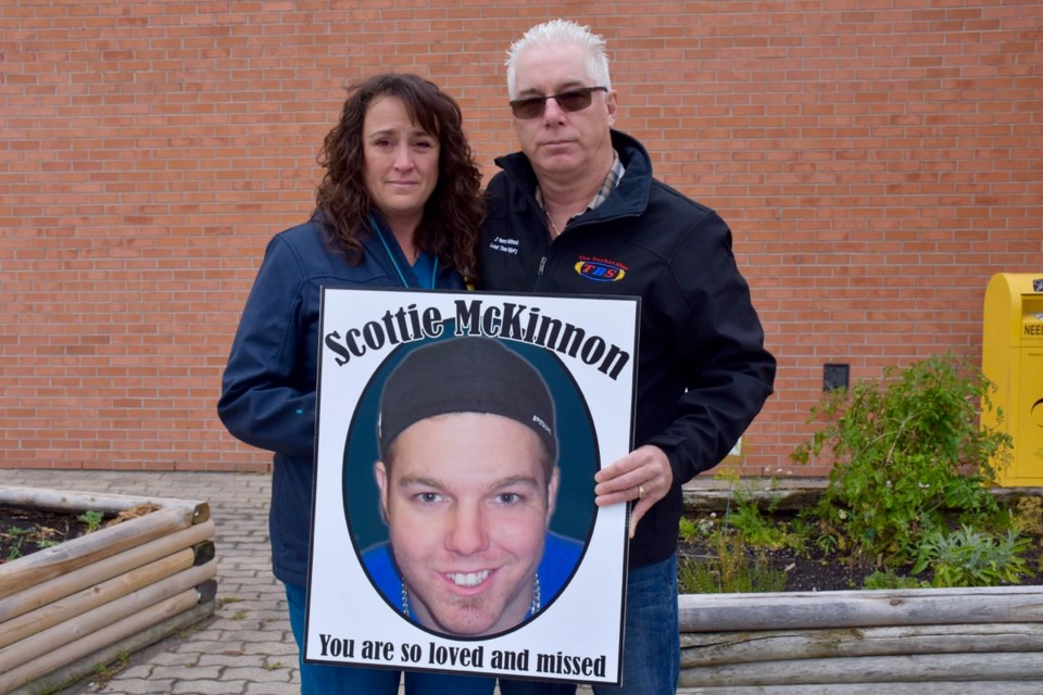 Debbie and Tim McKinnon lost their son Scottie to an opioid overdose in 2014. Maija Hoggett/TimminsToday