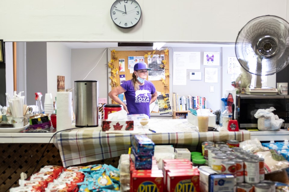 Connie Raynor-Elliot in the SOYA office.