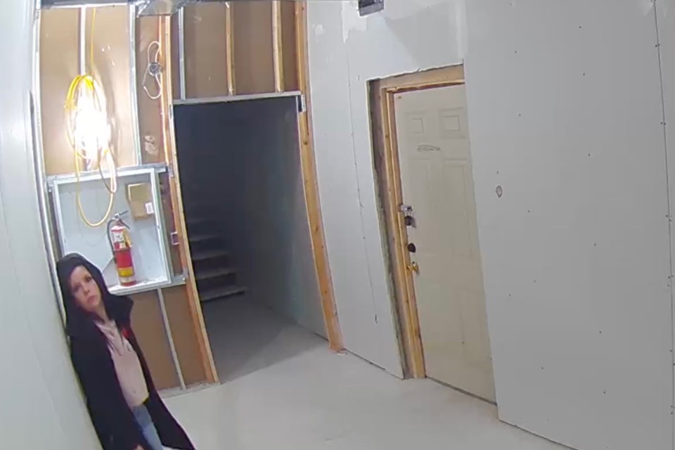 One of the suspects in a break-in in an apartment building under construction on Belanger Avenue in Timmins.