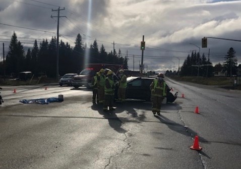 Timmins Police say there were minor injuries in a two-vehicle crash in Porcupine on Oct. 24.