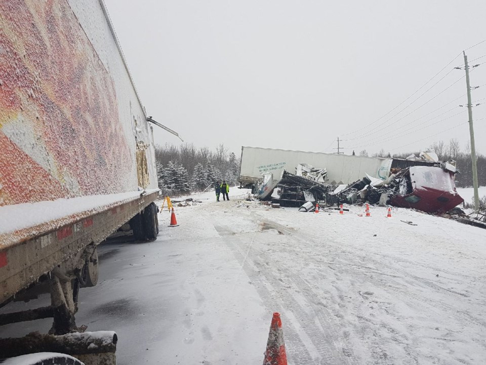 2018-01-03 Highway 11 collision NER OPP