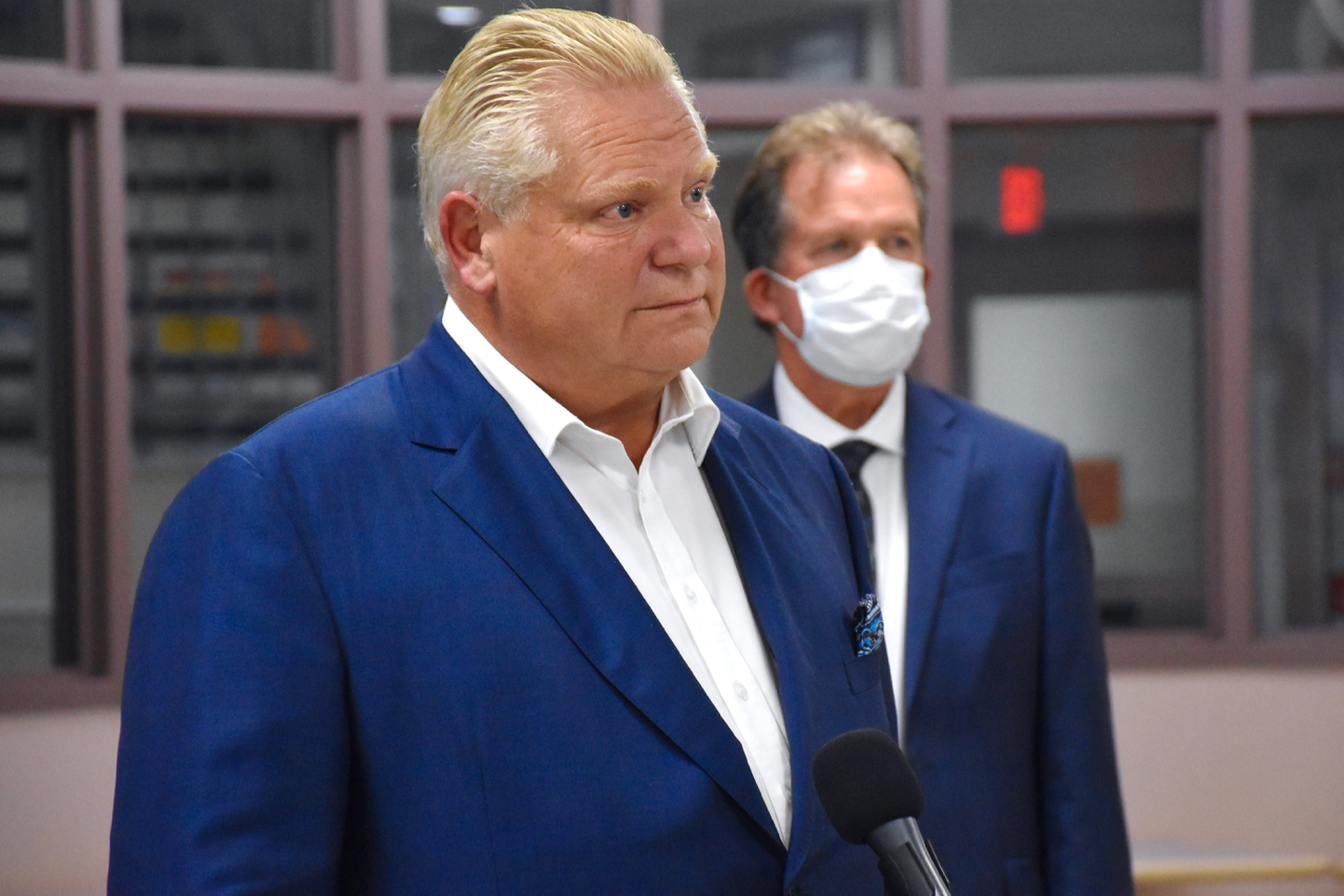 Doug Ford in Timmins today photo