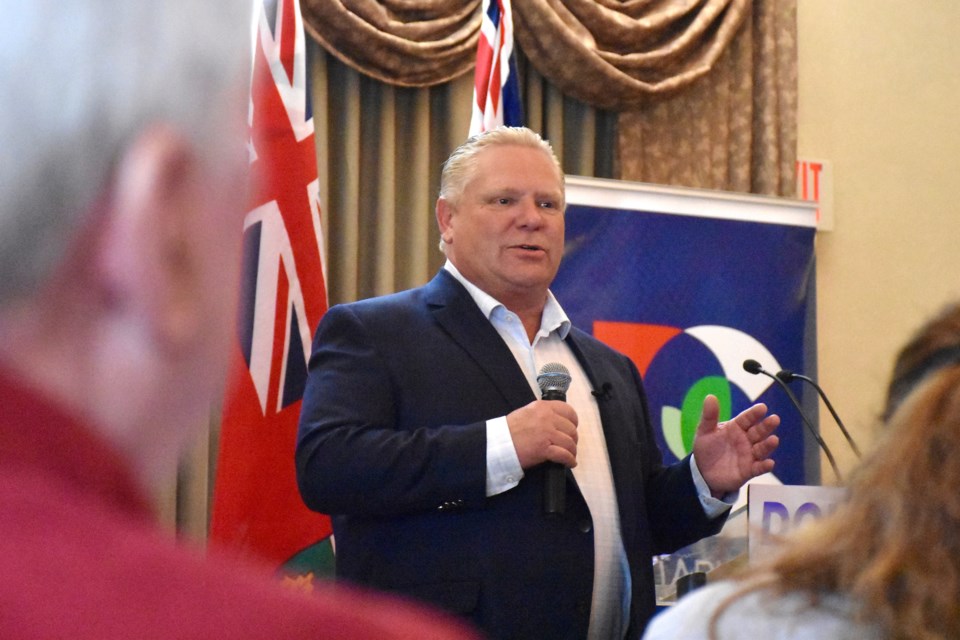 Ontario PC leader Doug Ford is pictured in Timmins on Tuesday, May 1, 2018. Maija Hoggett/TimminsToday