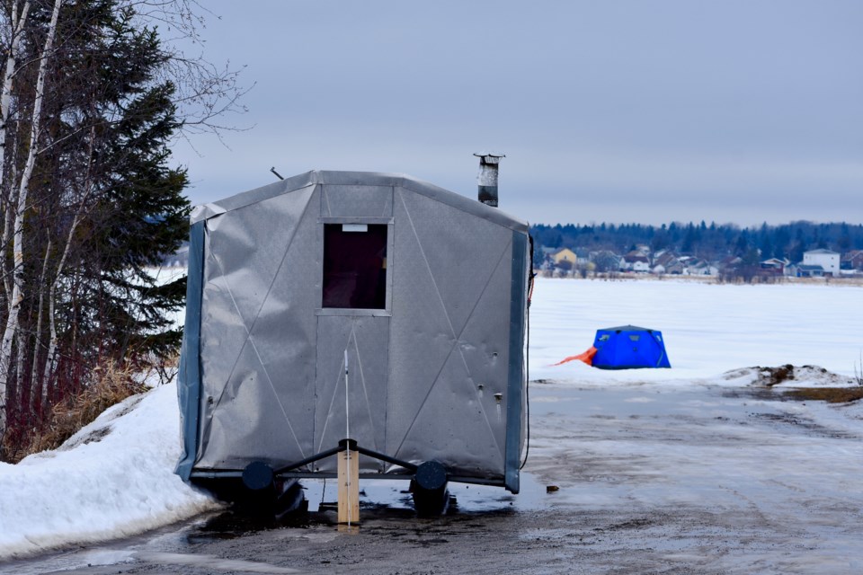 Some owners have started removing their ice huts from Porcupine Lake.
