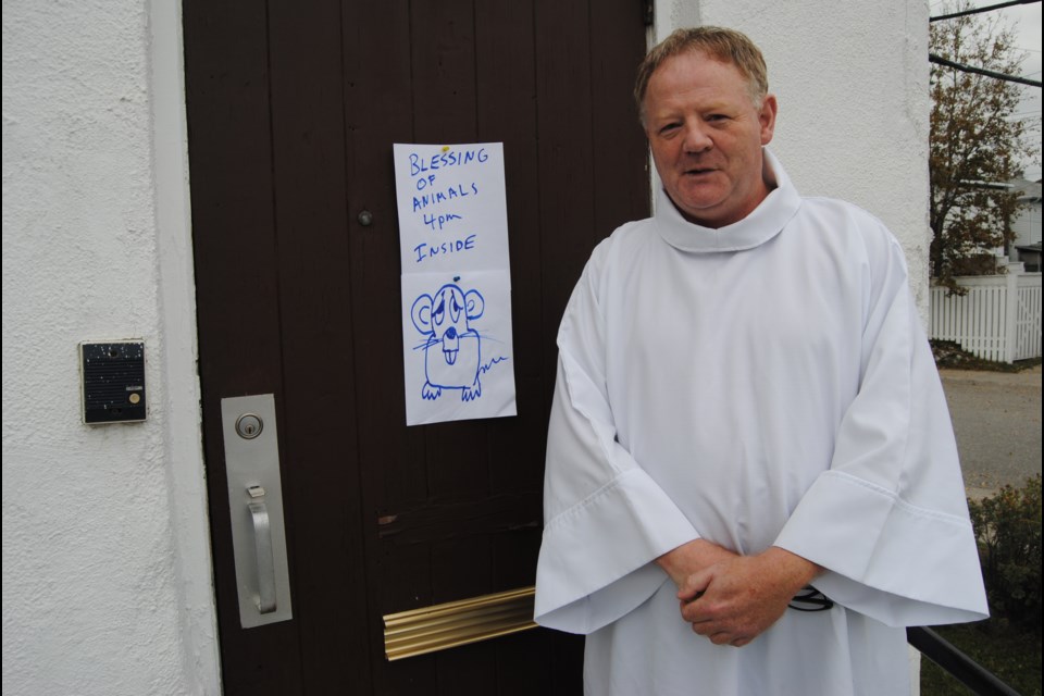 Reverend Phelan Scanlon will preside over the blessing of the animals today at St. Paul's Anglican Church in South Porcupine. Photo: Frank Giorno, Timminstoday.com