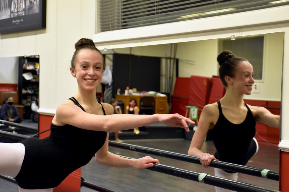 Kaitlyn Skinner, 12, has earned a spot at the Royal Winnipeg Ballet summer intensive program. 