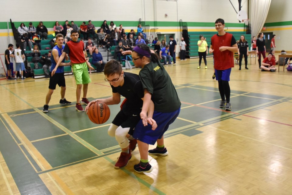 Roland Michener's unified teams (with Special Olympics and mainstream athletes) compete at the Special Olympics Ontario school qualifiers in South Porcupine. Maija Hoggett/TimminsToday