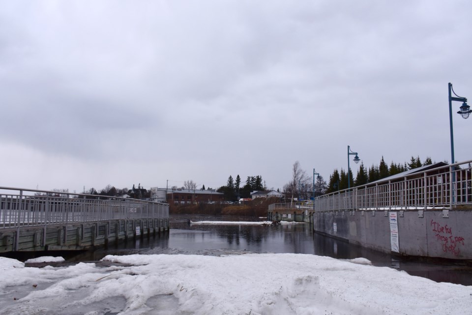 The Mattagami River Boat Launch is under water. With the rising levels, the Mattagami Region Conservation Authority has issued a flood watch. Maija Hoggett/TimminsToday