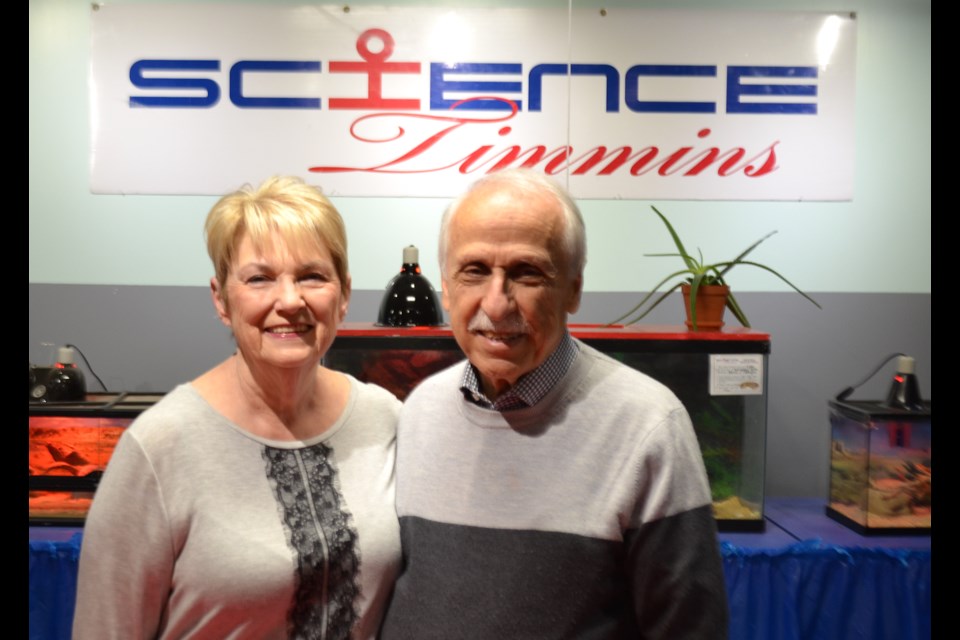 The husband and wife team of Antoine Garwah and Lorraine Cantin are president and CEO, and chair respectively of Science Timmins. The organization is celebrating its 50th anniversary this year. Science Timmins' 16,000-square-food Science Village has been open for four years. Wayne Snider for TimminsToday