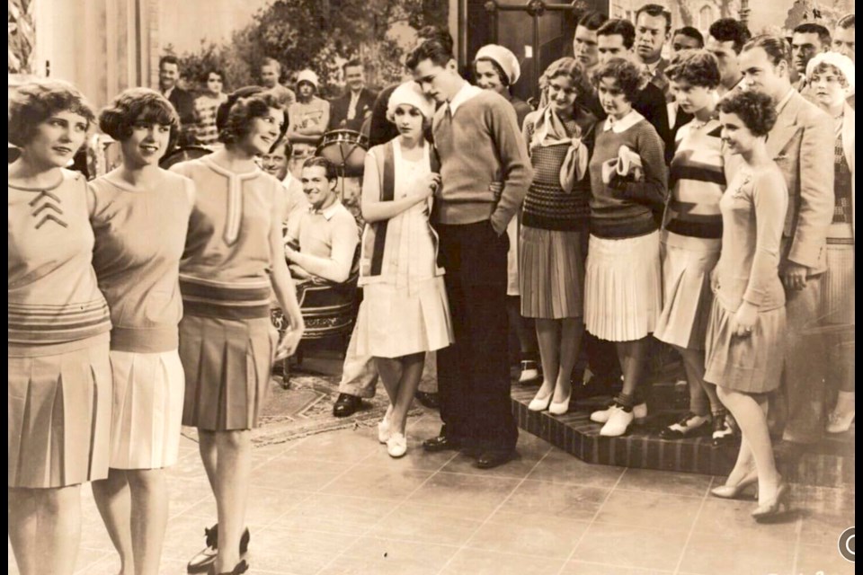 A still from Words and Music, the first talkie movie shown in Timmins at the Goldfield Theatre in 1929.