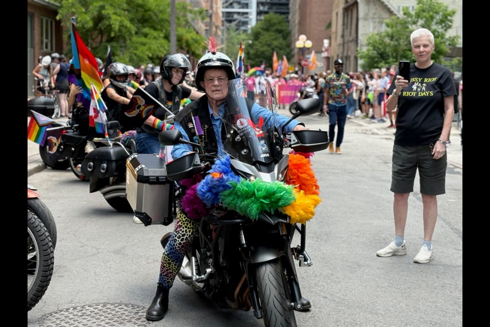Rainbows were abound at Pride Toronto's Dyke Rally and March on June 28, 2025. 