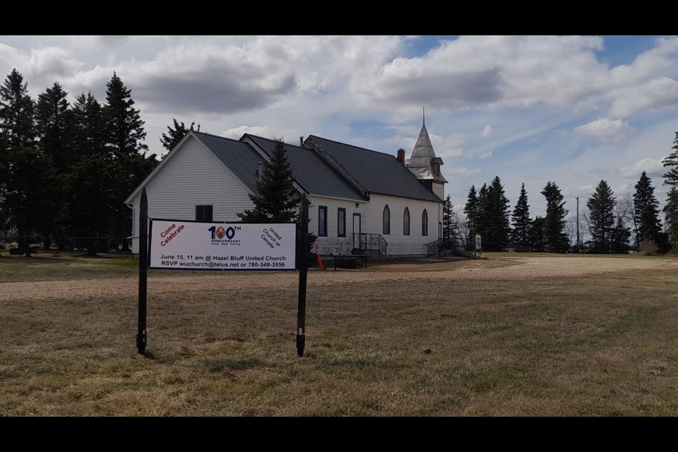The church before the celebrations begin. 