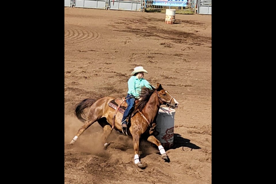 The 2024 Blue Heron Rodeo featured talented riders in the women’s barrel racing event