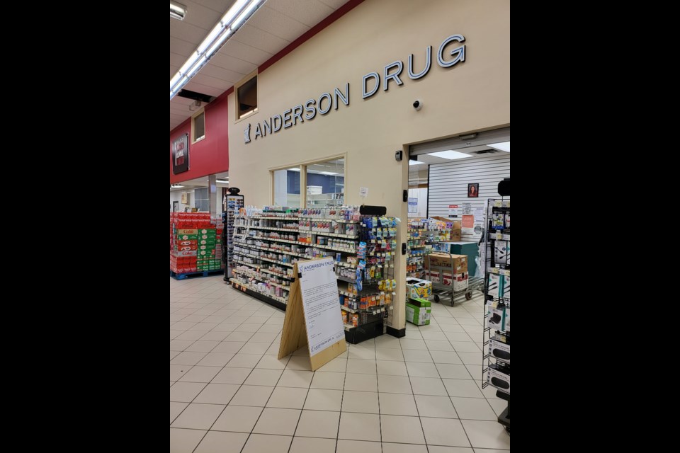 Barrhead Freson Bros. Pharmacy, Anderson Pharmacy, closed its doors on June 26.