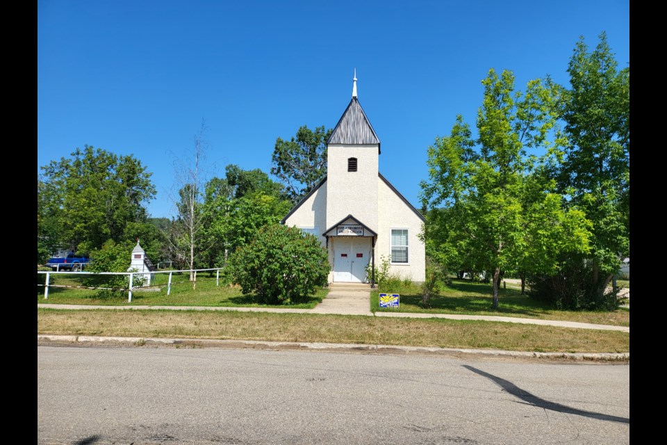 The application for re-zoning of lot 5 and 6 in Fort Assiniboine currently has a church on the land. The new owners would like to rezone the property to residential and make renovation plans.