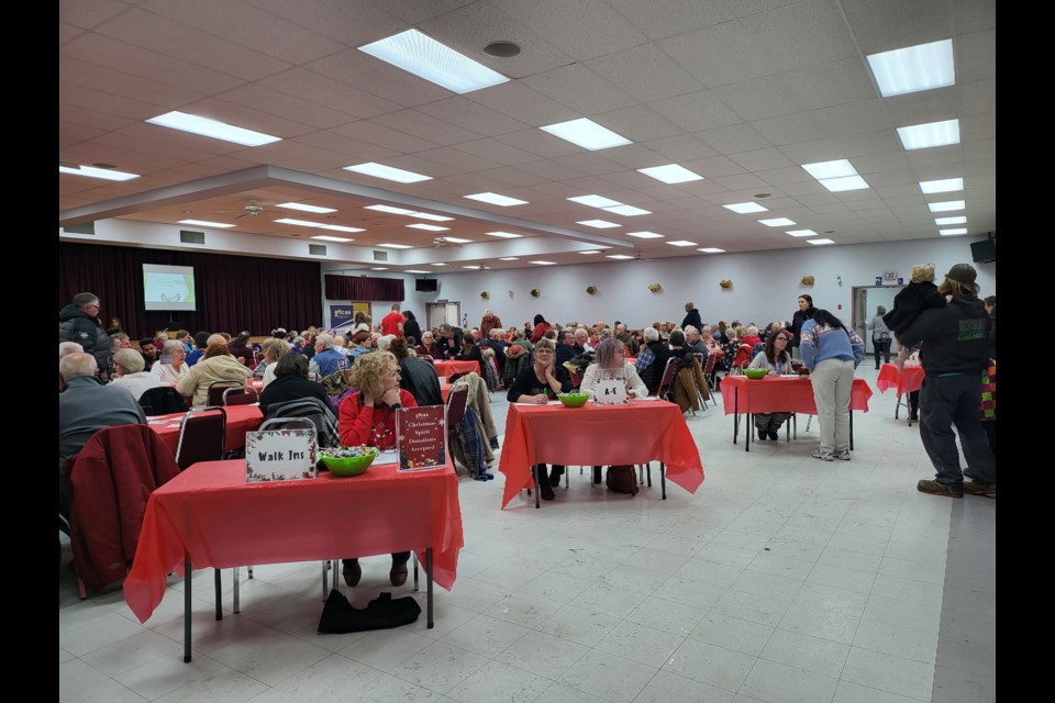The Westlock FCSS Community Family Supper had 300 people register for the meal, a welcome event at this time of year.