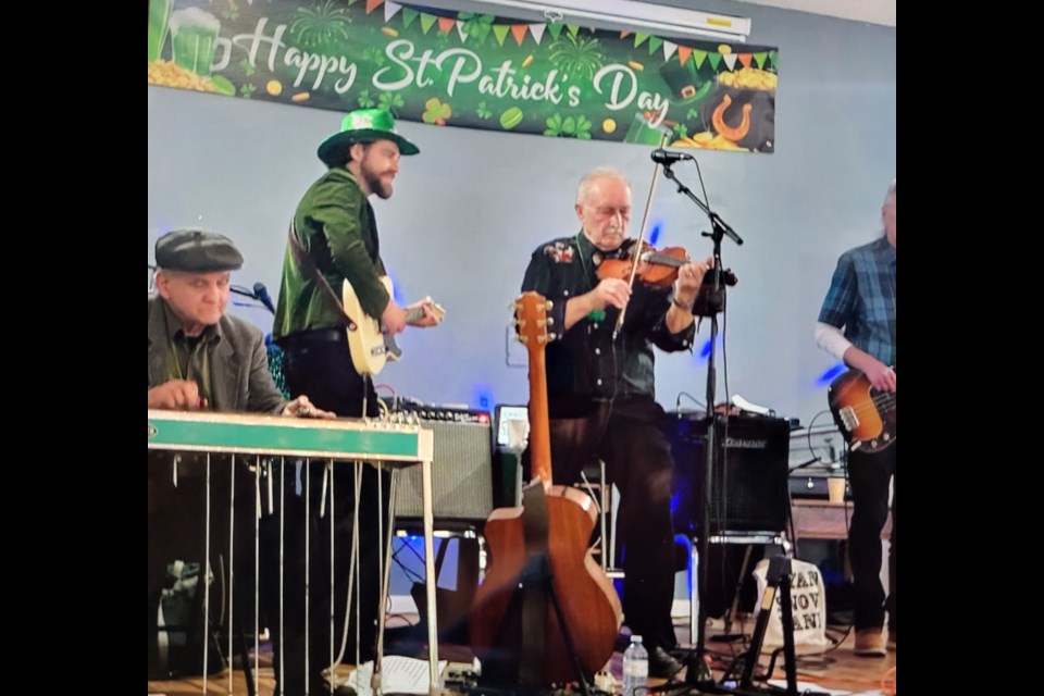 Ryan Snow Music played a fantastic selection of tunes to the lively group at the Half Moon Lake Hall on March 15. Photo supplied.