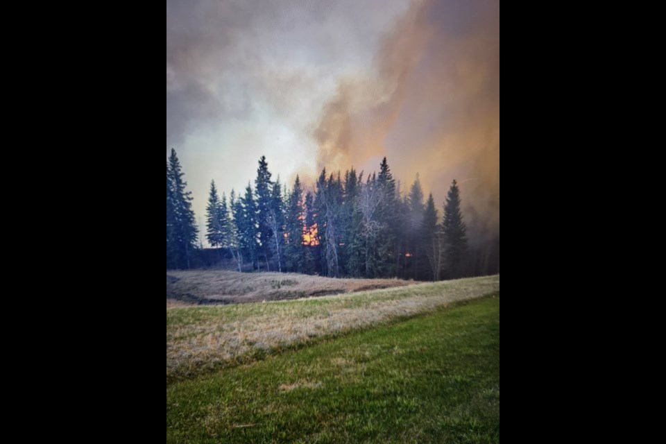 French Creek RV captured the photos of the flames during the fire on May 6 soon after it started. Photo supplied.