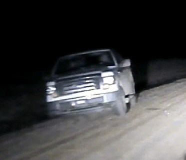 The Athabasca RCMP are looking for help locating this truck after it fled from a Friday night traffic stop, injuring the officer in the process.