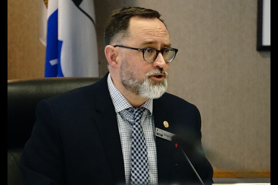 Athabasca County reeve Brian Hall was one of two councillors involved in tense debate over a motion to send the recently-approved Councillor Remuneration policy for external review during the Feb. 13 meeting. Hall said Coun. Tracy Holland’s remarks during item discussion contained “personal attacks.” 