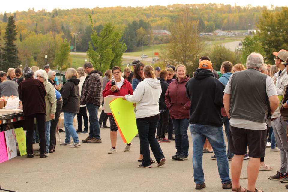 Protesters who say they're advocating for parental rights made their voice heard in Athabasca Sept. 20, as part of a nation-wide protest called "1MillionMarch4Children."